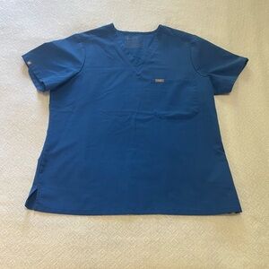 Blue Short Sleeve Women's Top
